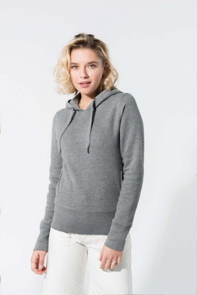 Kariban Damessweater met capuchon BIO