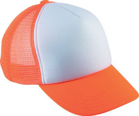 White / Fluorescent Orange