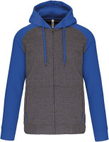 Grey Heather / Sporty Royal Blue