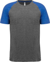 Grey Heather / Sporty Royal Blue Heather